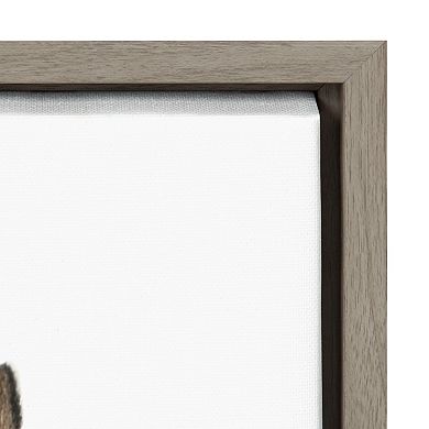 Sylvie Bubble Gum Bunny Framed Canvas by Amy Peterson Art Studio