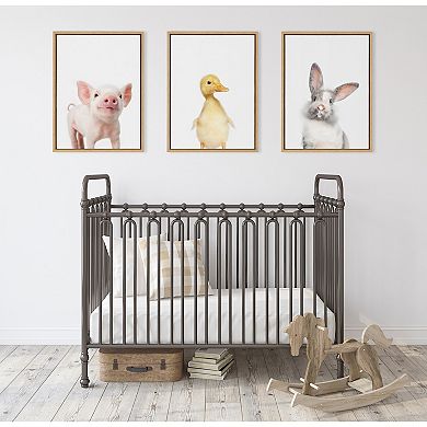 Sylvie Animal Studio Duck Framed Canvas by Amy Peterson Art Studio