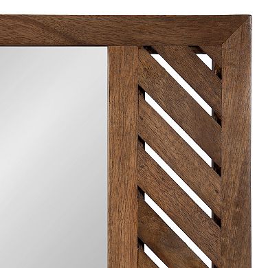 Mezzeta Wood Rectangle Wall Mirror