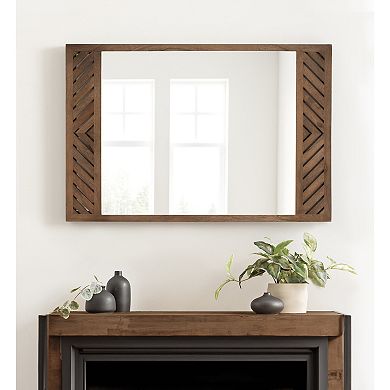 Mezzeta Wood Rectangle Wall Mirror