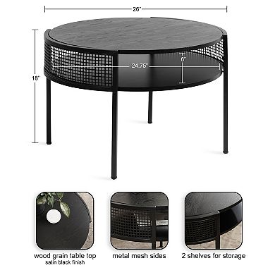 Urso Round Coffee Table 26x25x18