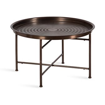 Mahdavi Round Metal Coffee Table 25x25x16
