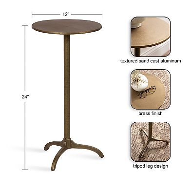 Henshall Metal Round Side Table 12x12x24