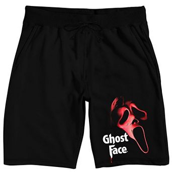 Men's Ghost Face Red Mask Pajama Shorts