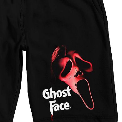 Men's Ghost Face Red Mask Pajama Shorts