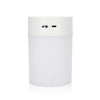 Techko Portable 600ml Fine-Mist Humidifier with LED Night Light