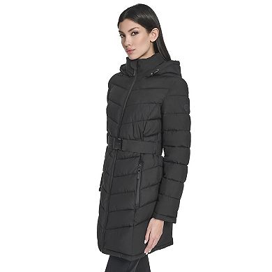 Women's Andrew Marc Marc New York Belted Puffer Coat
