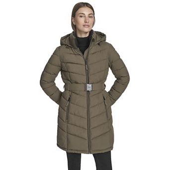 Women's Andrew Marc Marc New York Belted Puffer Coat