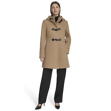 Women's Andrew Marc Faux Wool Toggle Coat