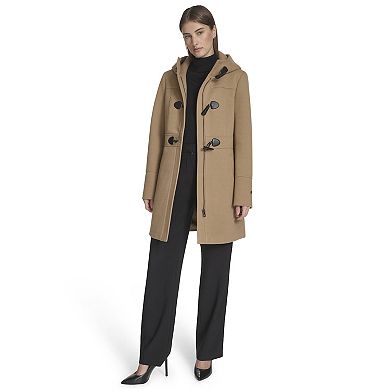 Women's Andrew Marc Faux Wool Toggle Coat