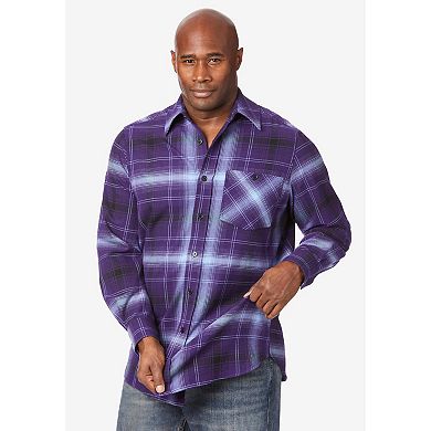 KingSize Men's Big & Tall Stretch Flannel Shirt