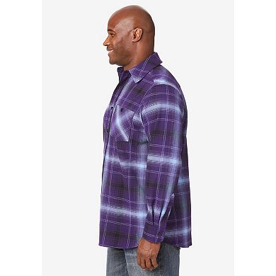 KingSize Men's Big & Tall Stretch Flannel Shirt