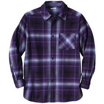 KingSize Men's Big & Tall Stretch Flannel Shirt