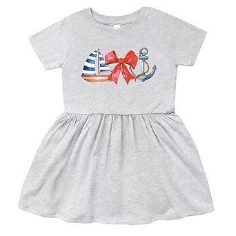 The Juniper Shop Coquette Ship Anchor Toddler Dress