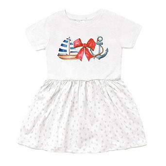 The Juniper Shop Coquette Ship Anchor Toddler Dress