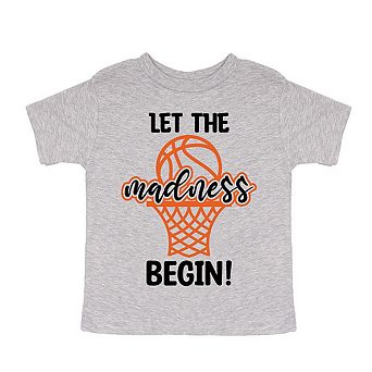 Basketball Madness Hoop Youth Short Sleeve Graphic Tee