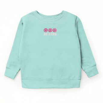 The Juniper Shop Embroidered Be Kind Turning Smiles Youth Sweatshirt