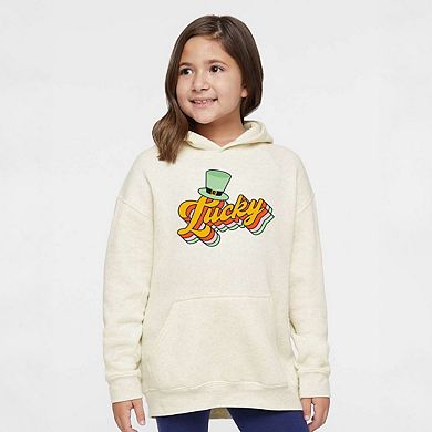 Retro Lucky Hat Youth Graphic Hoodie