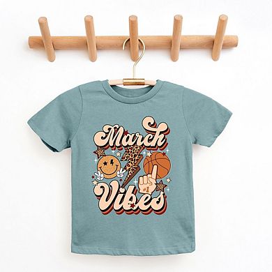 The Juniper Shop March Vibes Basketball Cheetah Youth Short Sleeve Tee