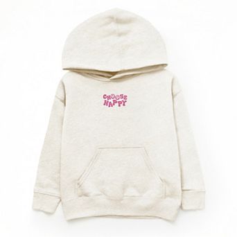 The Juniper Shop Embroidered Choose Happy Smiley Face Youth Hoodie