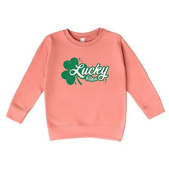 Lucky Vibes Clover Youth Ultra-Soft Graphic Sweatshirt