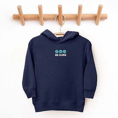 The Juniper Shop Embroidered Be Kind Turning Smiles Toddler Hoodie