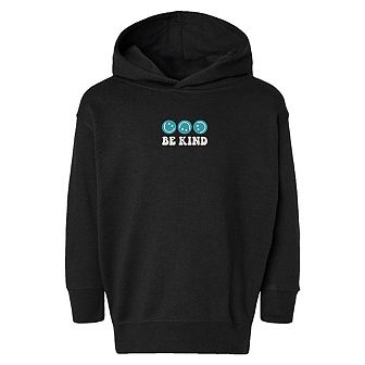 The Juniper Shop Embroidered Be Kind Turning Smiles Toddler Hoodie