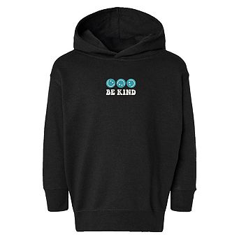 The Juniper Shop Embroidered Be Kind Turning Smiles Toddler Hoodie