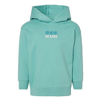 The Juniper Shop Embroidered Be Kind Turning Smiles Toddler Hoodie