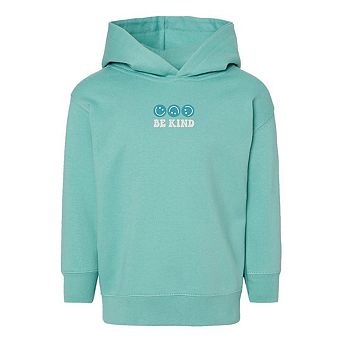 The Juniper Shop Embroidered Be Kind Turning Smiles Toddler Hoodie