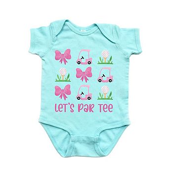The Juniper Shop Let's Par Tee Coquette Baby Short Sleeve Bodysuit