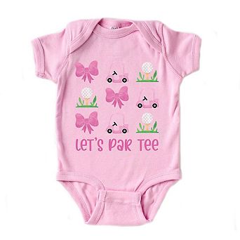 The Juniper Shop Let's Par Tee Coquette Baby Short Sleeve Bodysuit