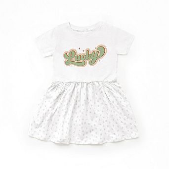 Lucky Retro Stars Toddler Girl Dress