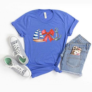 The Juniper Shop Coquette Ship Anchor Youth Short Sleeve Tee