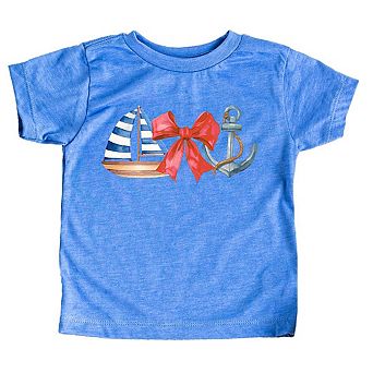 The Juniper Shop Coquette Ship Anchor Youth Short Sleeve Tee
