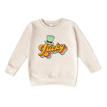 Retro Lucky Hat Toddler Graphic Sweatshirt