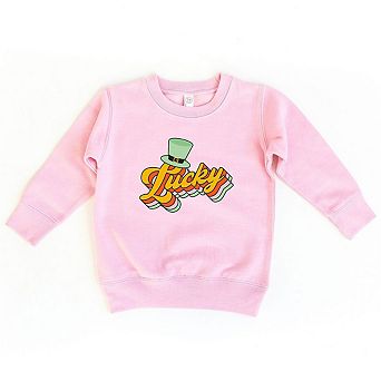 Retro Lucky Hat Toddler Graphic Sweatshirt