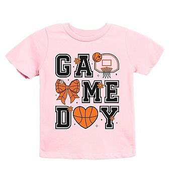 The Juniper Shop Basketball Game Day Coquette Youth Short Sleeve Tee
