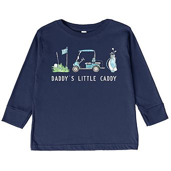 The Juniper Shop Golf Daddy's Little Caddy Toddler Long Sleeve Tee