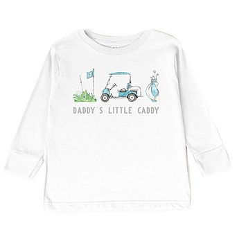 The Juniper Shop Golf Daddy's Little Caddy Toddler Long Sleeve Tee