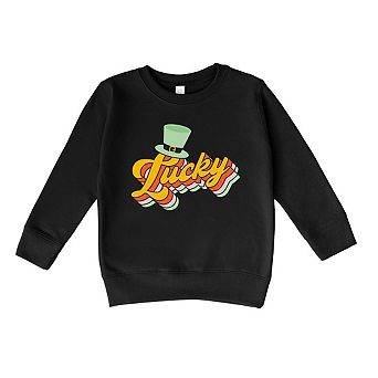 Retro Lucky Hat Youth Ultra-Soft Graphic Sweatshirt