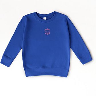 The Juniper Shop Embroidered Be Good Do Good Smiley Face Toddler Sweatshirt