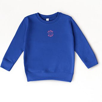 The Juniper Shop Embroidered Be Good Do Good Smiley Face Toddler Sweatshirt