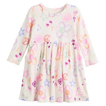 Toddler & Girls 4-12 Jumping Beans® Physical Adaptive Core Long Sleeve Dress