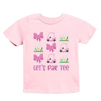 The Juniper Shop Let's Par Tee Coquette Toddler Short Sleeve Tee