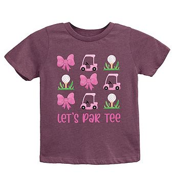 The Juniper Shop Let's Par Tee Coquette Toddler Short Sleeve Tee