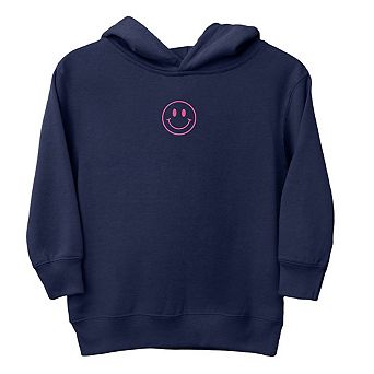 The Juniper Shop Embroidered Smiley Face Outline Toddler Hoodie