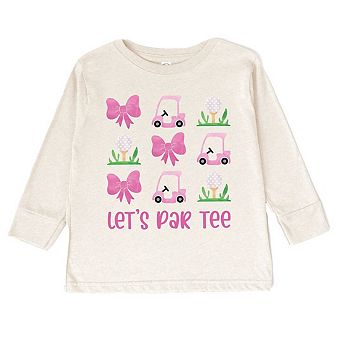 The Juniper Shop Let's Par Tee Coquette Toddler Long Sleeve Tee