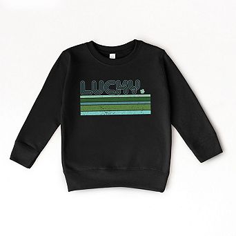 Retro Lucky Stripes Toddler Graphic Sweatshirt