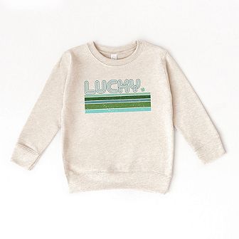 Retro Lucky Stripes Toddler Graphic Sweatshirt
